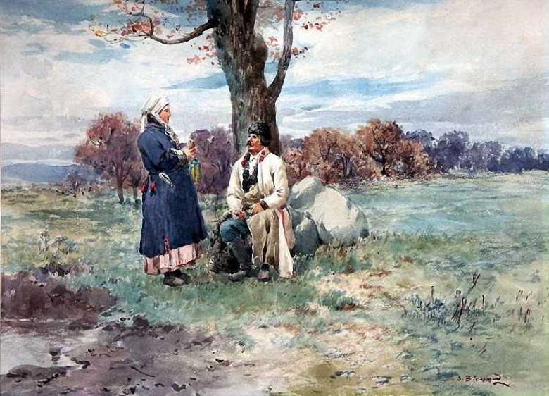 Cracovian Couple, Polish Lovers by Seweryn Bieszczad